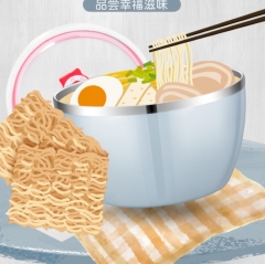 不锈钢泡面碗带盖